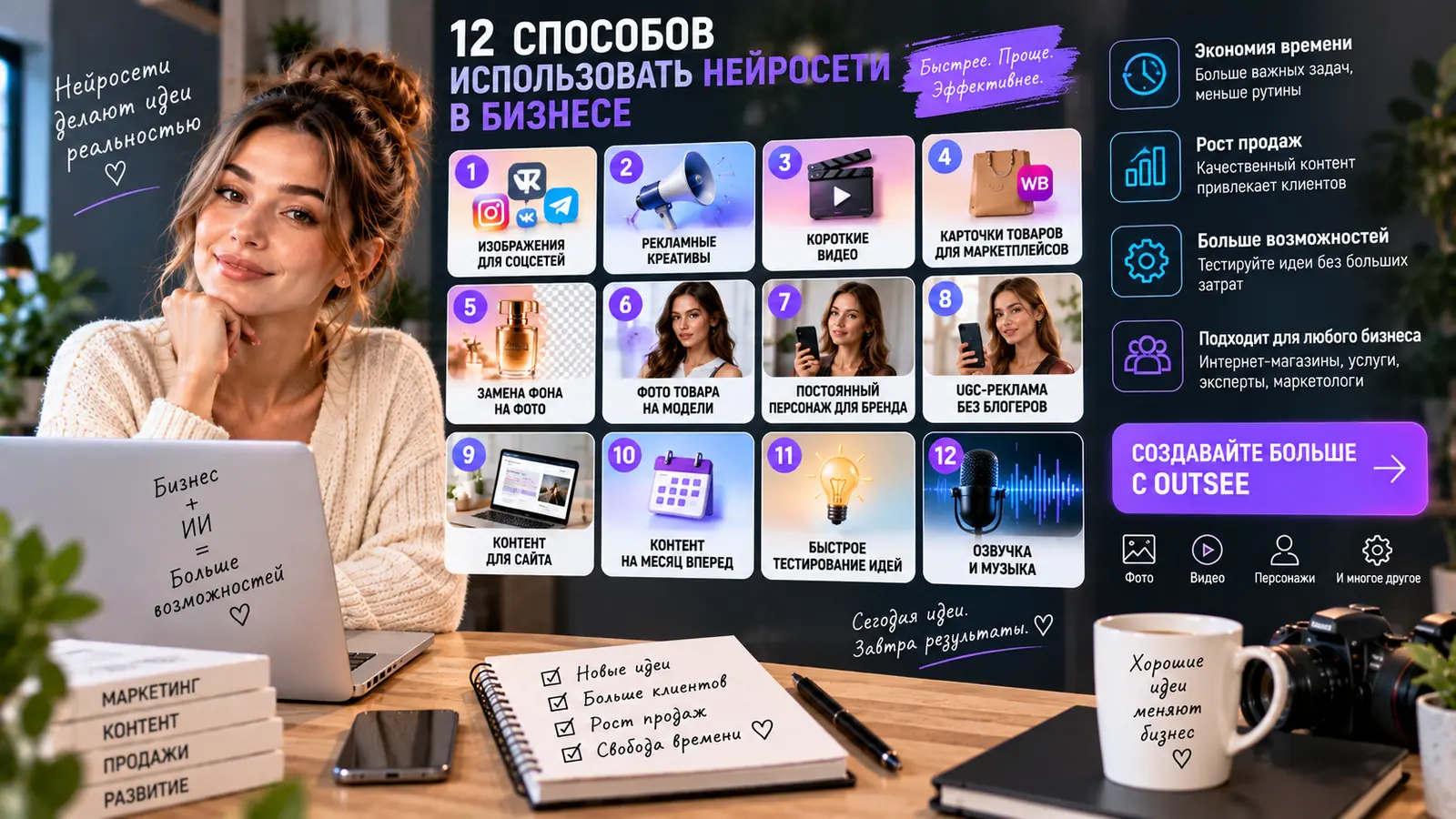Нейросети для бизнеса: 12 способов использовать ИИ в работе
